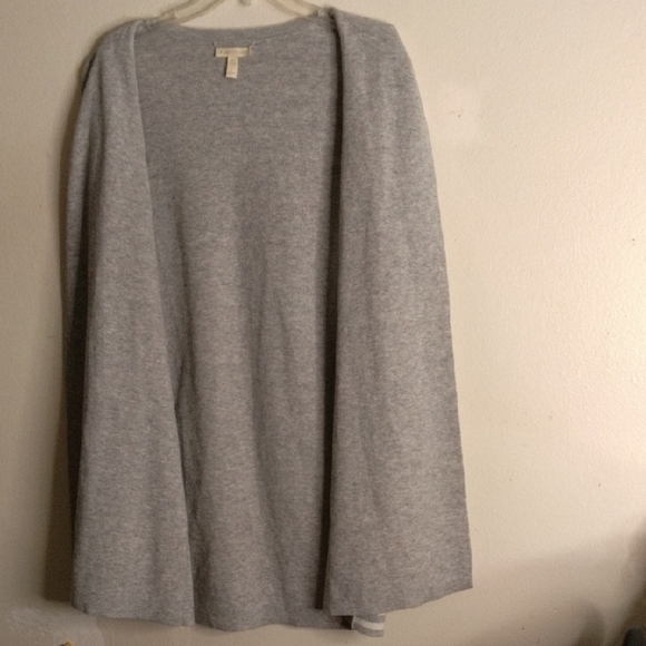 Gray Striped Women's Sweater - Picture 2 of 4